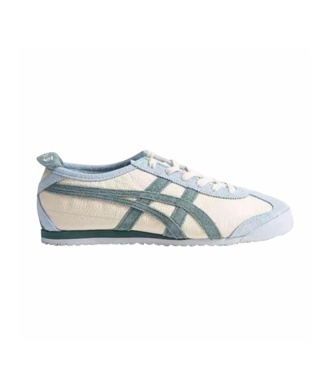 ONITSUKA TIGER Бирюзовые кожаные кроссовки, фото 5