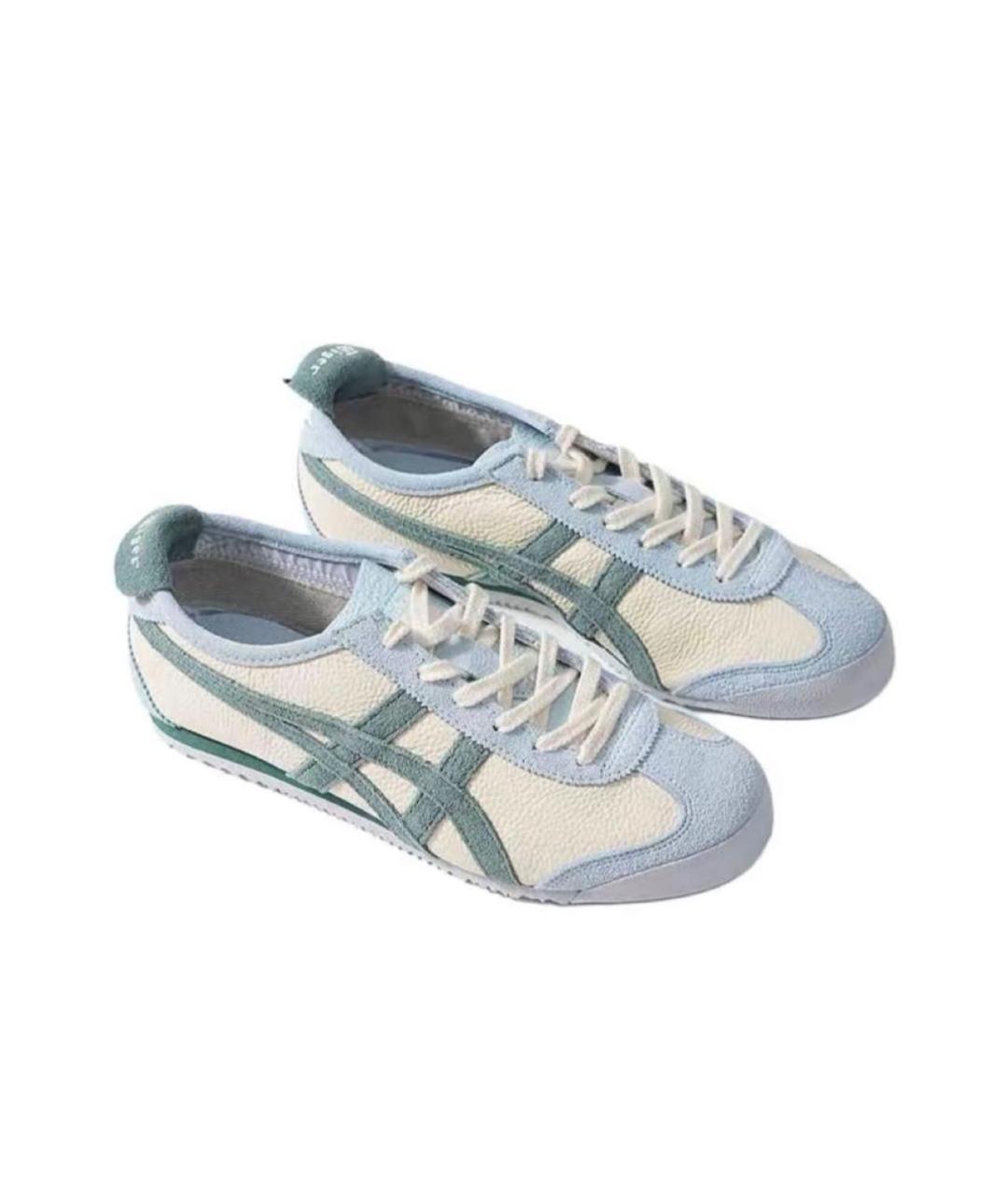 ONITSUKA TIGER Бирюзовые кожаные кроссовки, фото 3