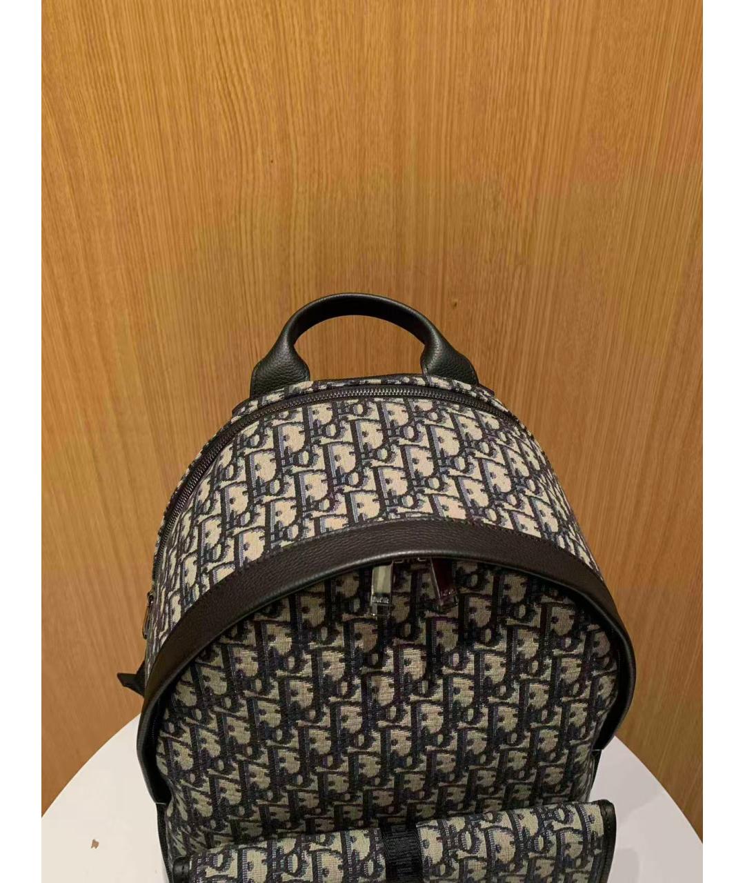 CHRISTIAN DIOR Бежевый тканевый рюкзак, фото 5