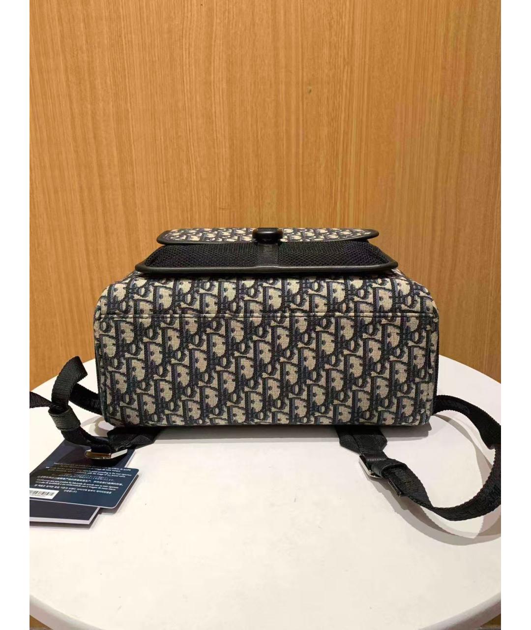 CHRISTIAN DIOR Бежевый тканевый рюкзак, фото 6