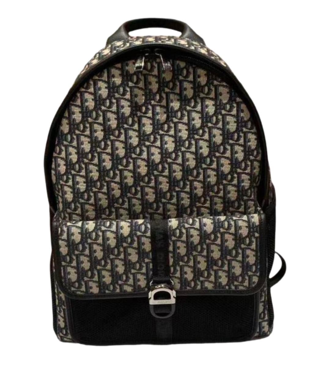 CHRISTIAN DIOR Бежевый тканевый рюкзак, фото 1