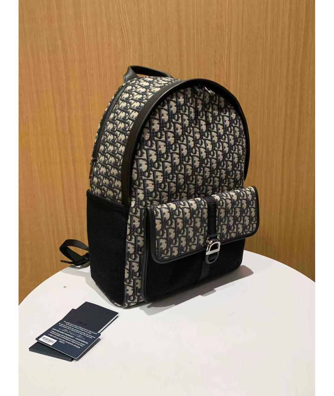 CHRISTIAN DIOR Бежевый тканевый рюкзак, фото 4