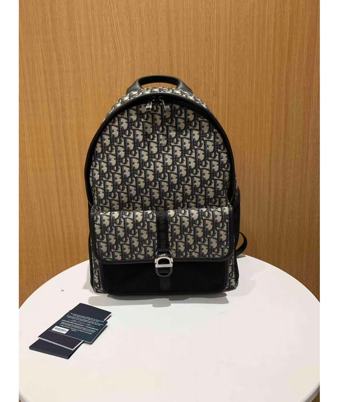 CHRISTIAN DIOR Бежевый тканевый рюкзак, фото 2