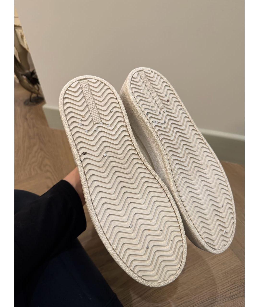 PRADA Бежевые замшевые ботинки, фото 6