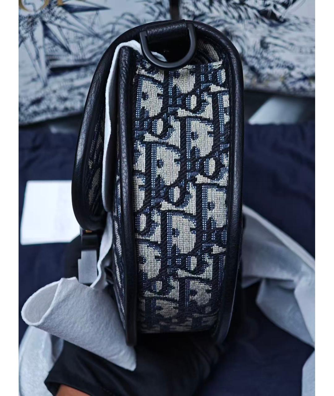 CHRISTIAN DIOR Темно-синяя сумка через плечо, фото 6