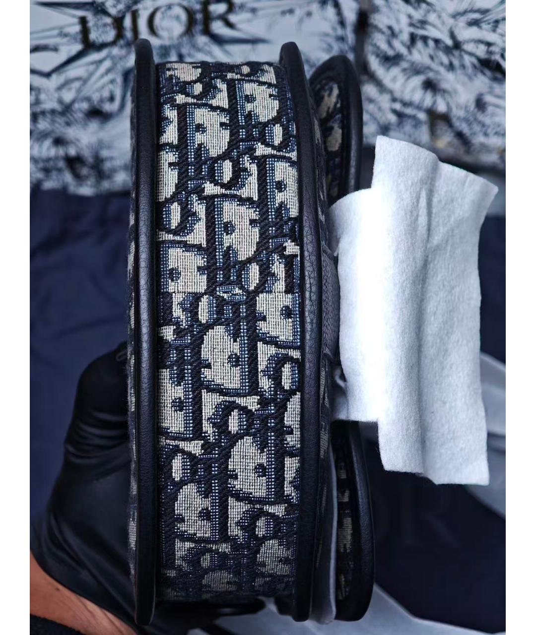 CHRISTIAN DIOR Темно-синяя сумка через плечо, фото 5