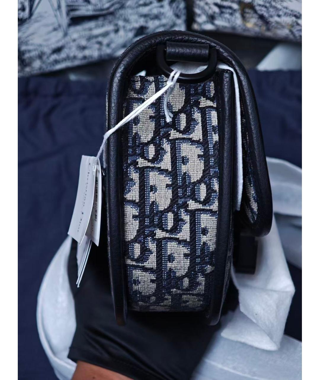 CHRISTIAN DIOR Темно-синяя сумка через плечо, фото 4