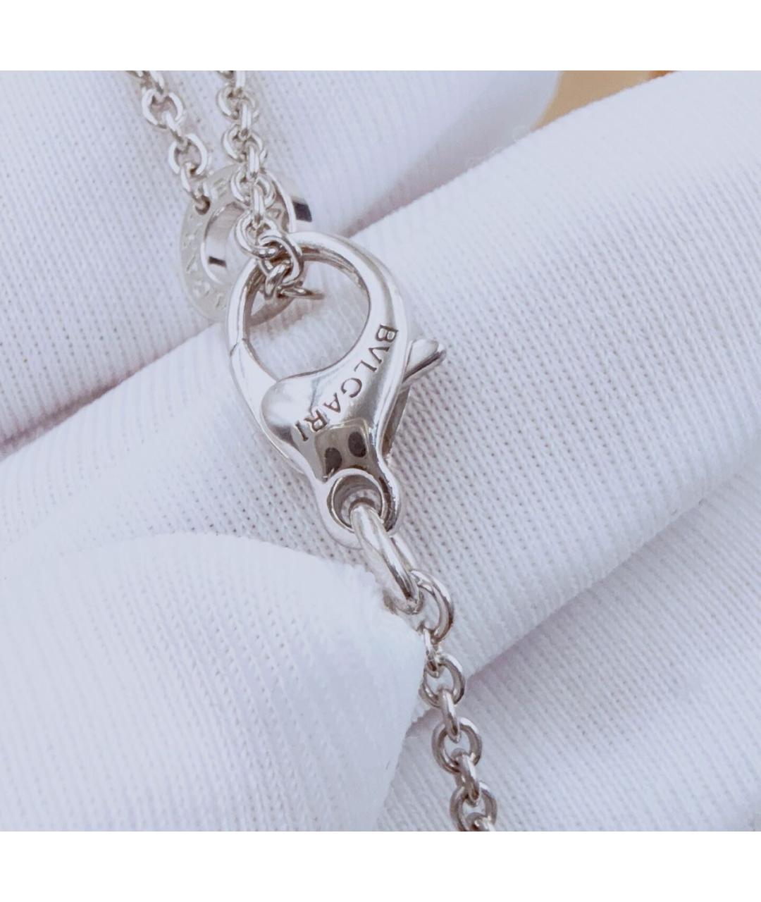 BVLGARI Серебряное колье из белого золота, фото 4