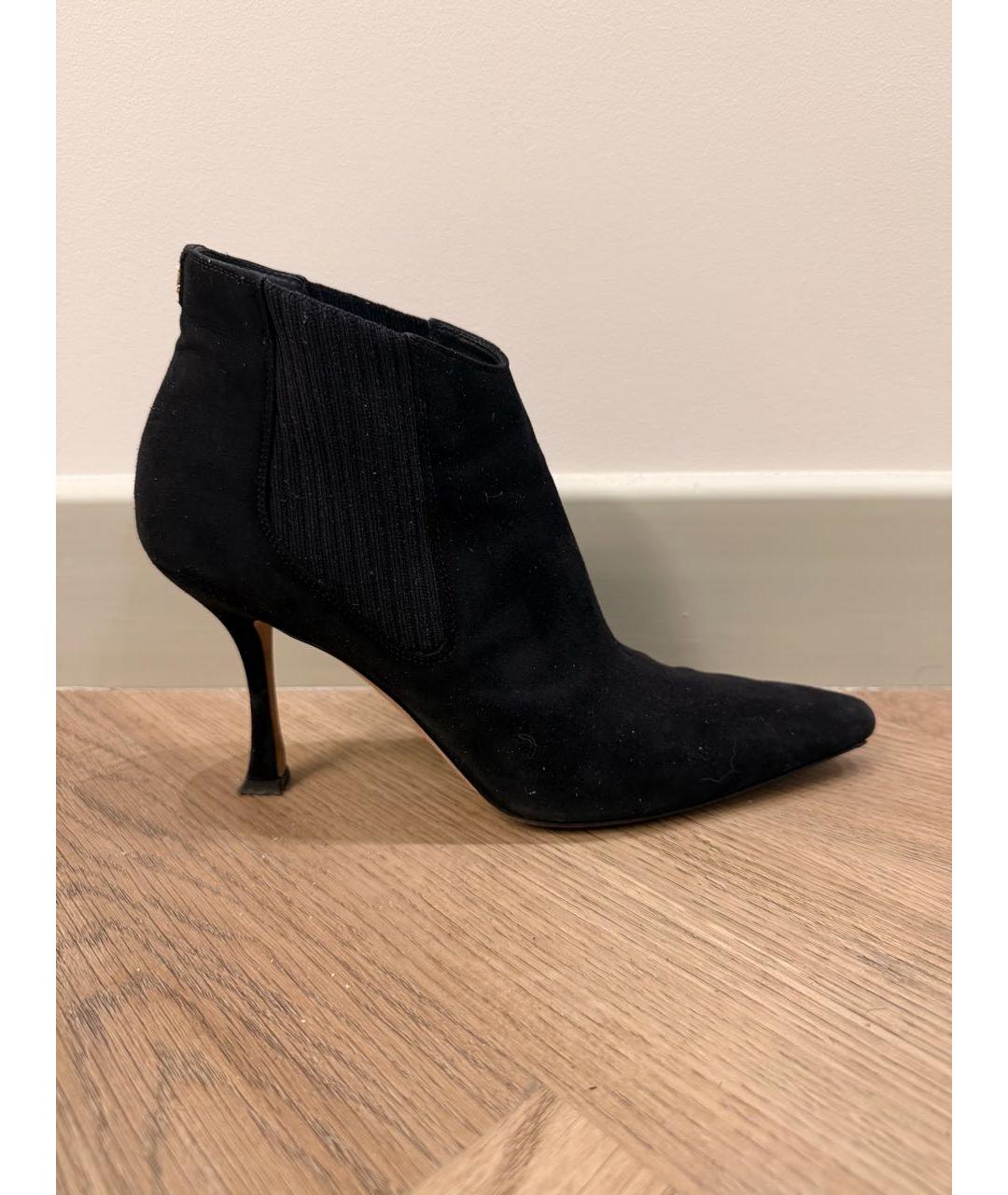 JIMMY CHOO Черные замшевые ботильоны, фото 7