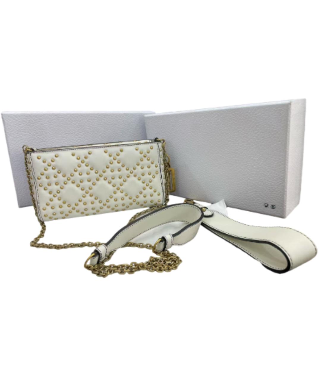 CHRISTIAN DIOR Белая кожаная сумка через плечо, фото 7