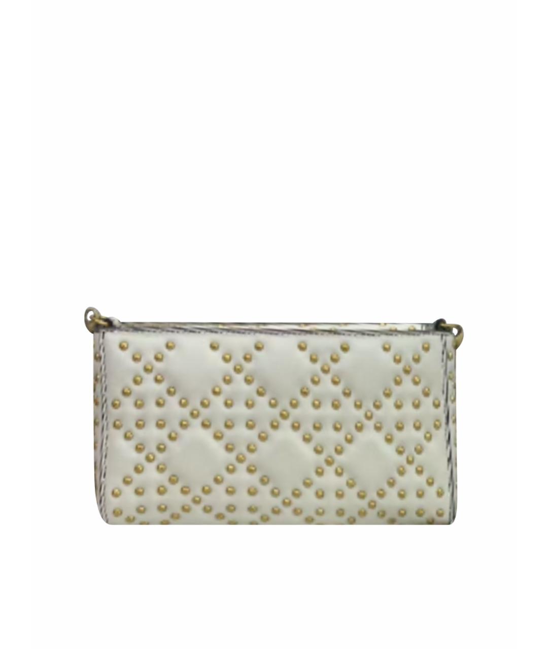 CHRISTIAN DIOR Белая кожаная сумка через плечо, фото 1