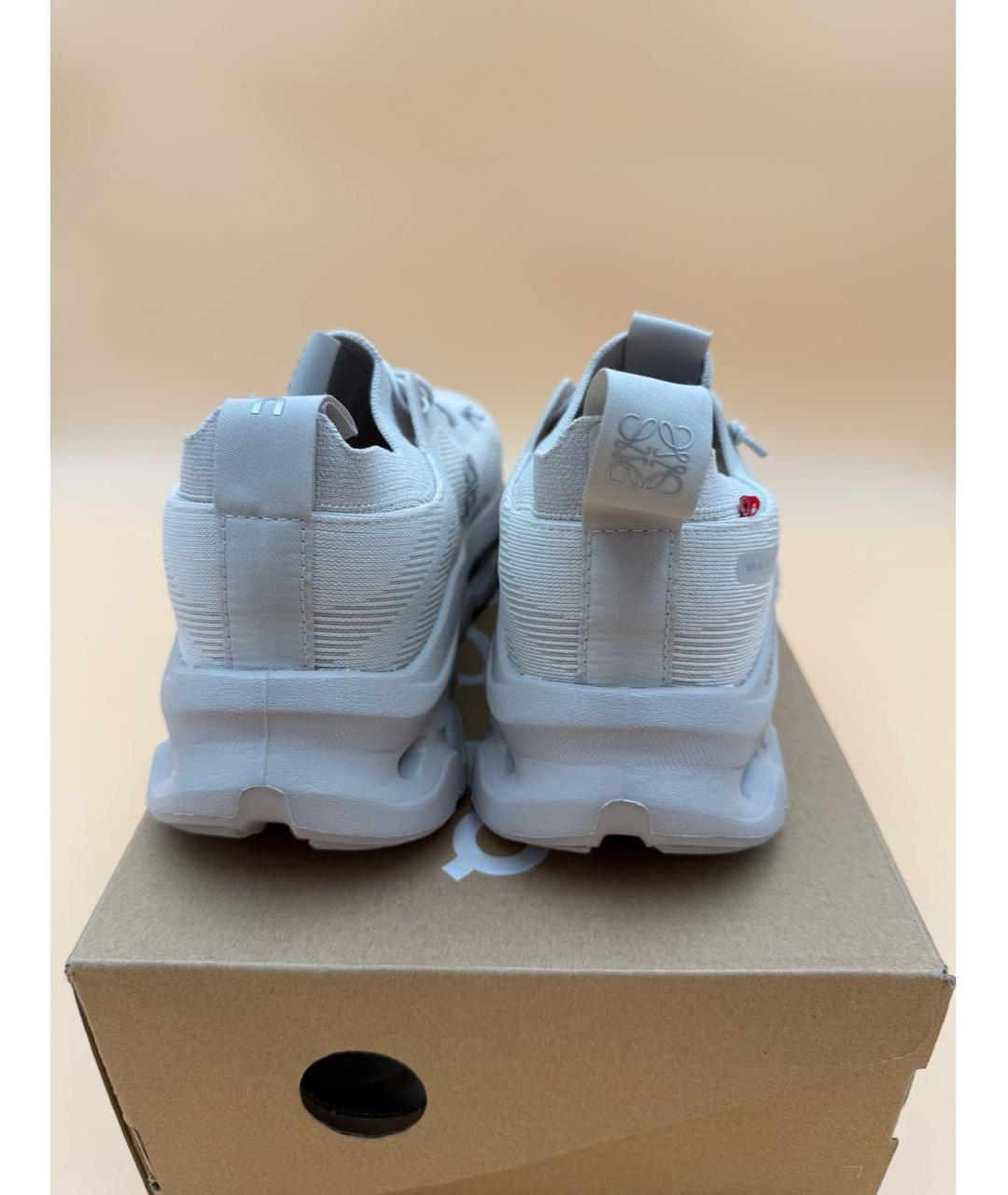 LOEWE Бежевые текстильные кроссовки, фото 3