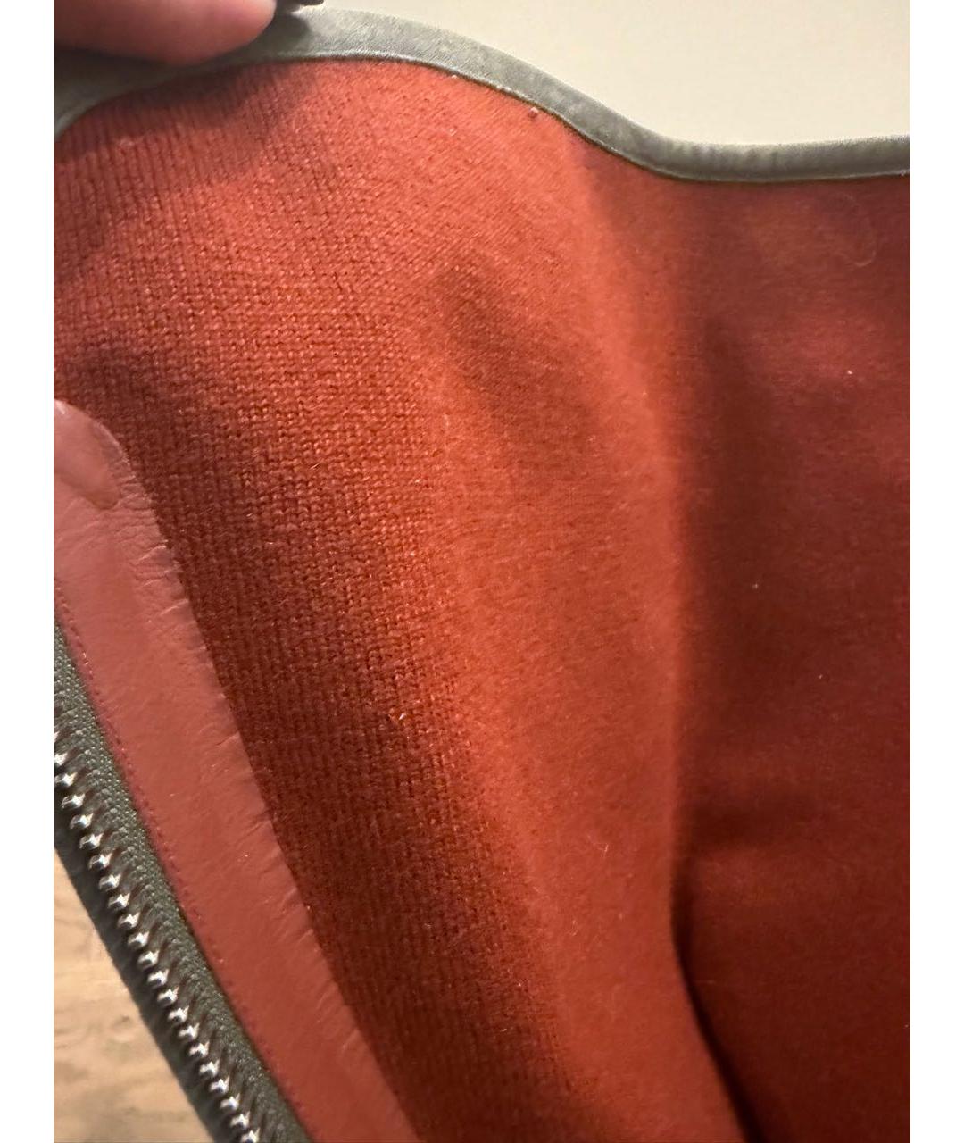 LORO PIANA Серые замшевые сапоги, фото 5