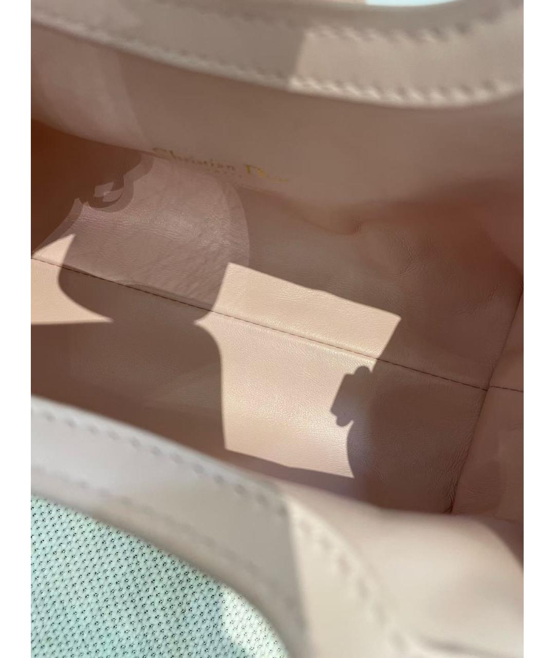 CHRISTIAN DIOR Розовая кожаная сумка через плечо, фото 5