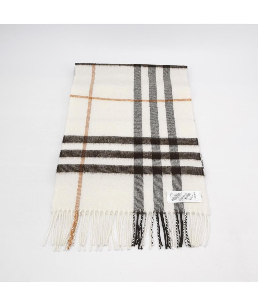 BURBERRY Бежевый кашемировый шарф, фото 6