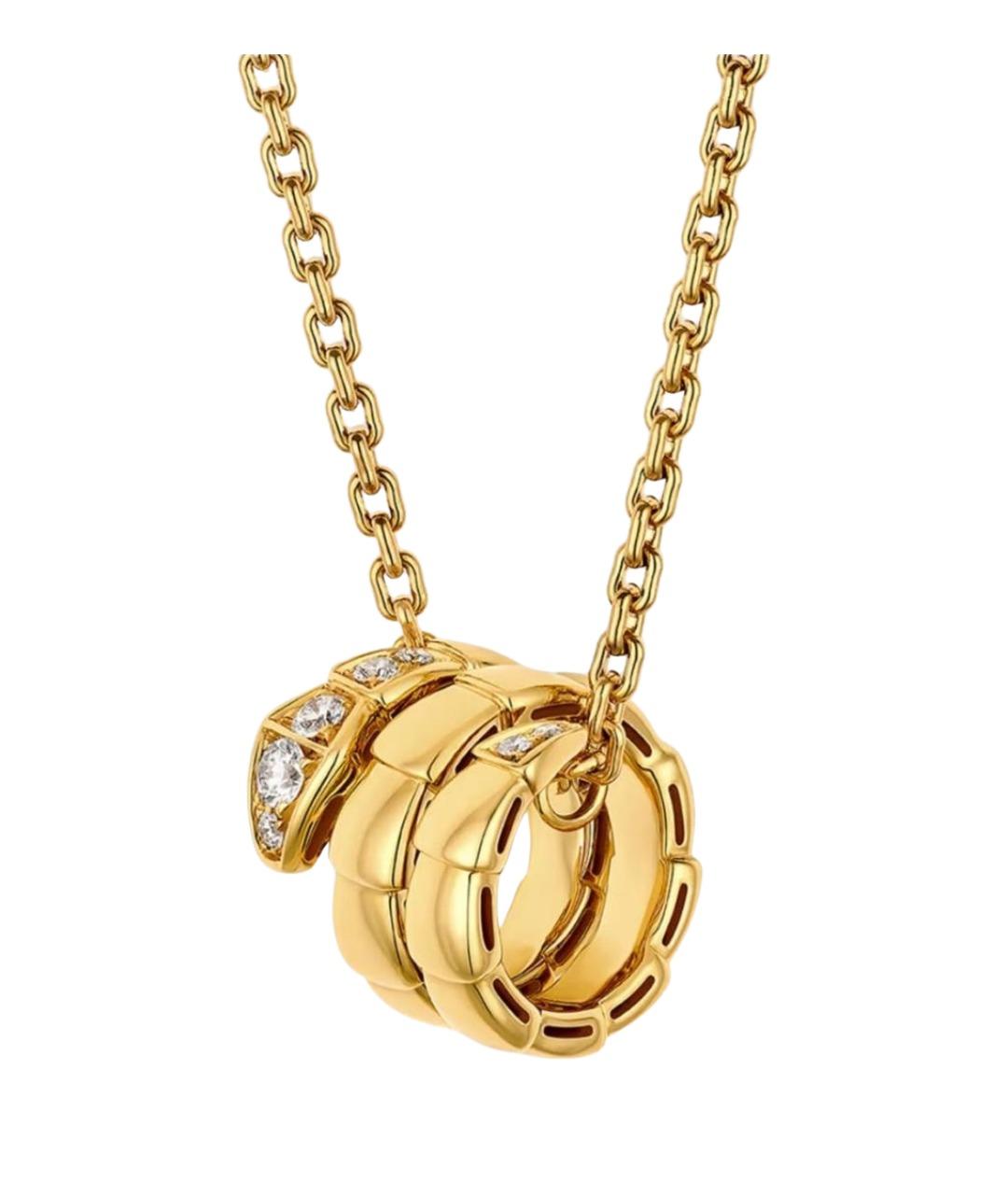 BVLGARI Желтая подвеска из желтого золота, фото 1