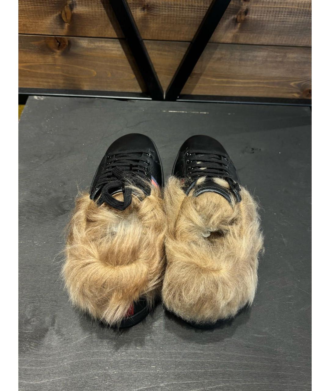 GUCCI Мульти кожаные кеды, фото 6