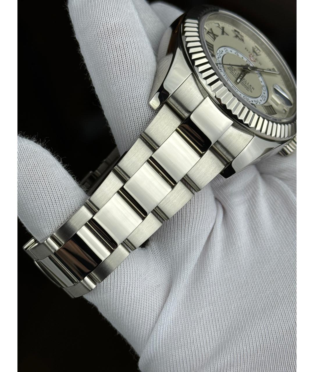 ROLEX Серебряные часы из белого золота, фото 6