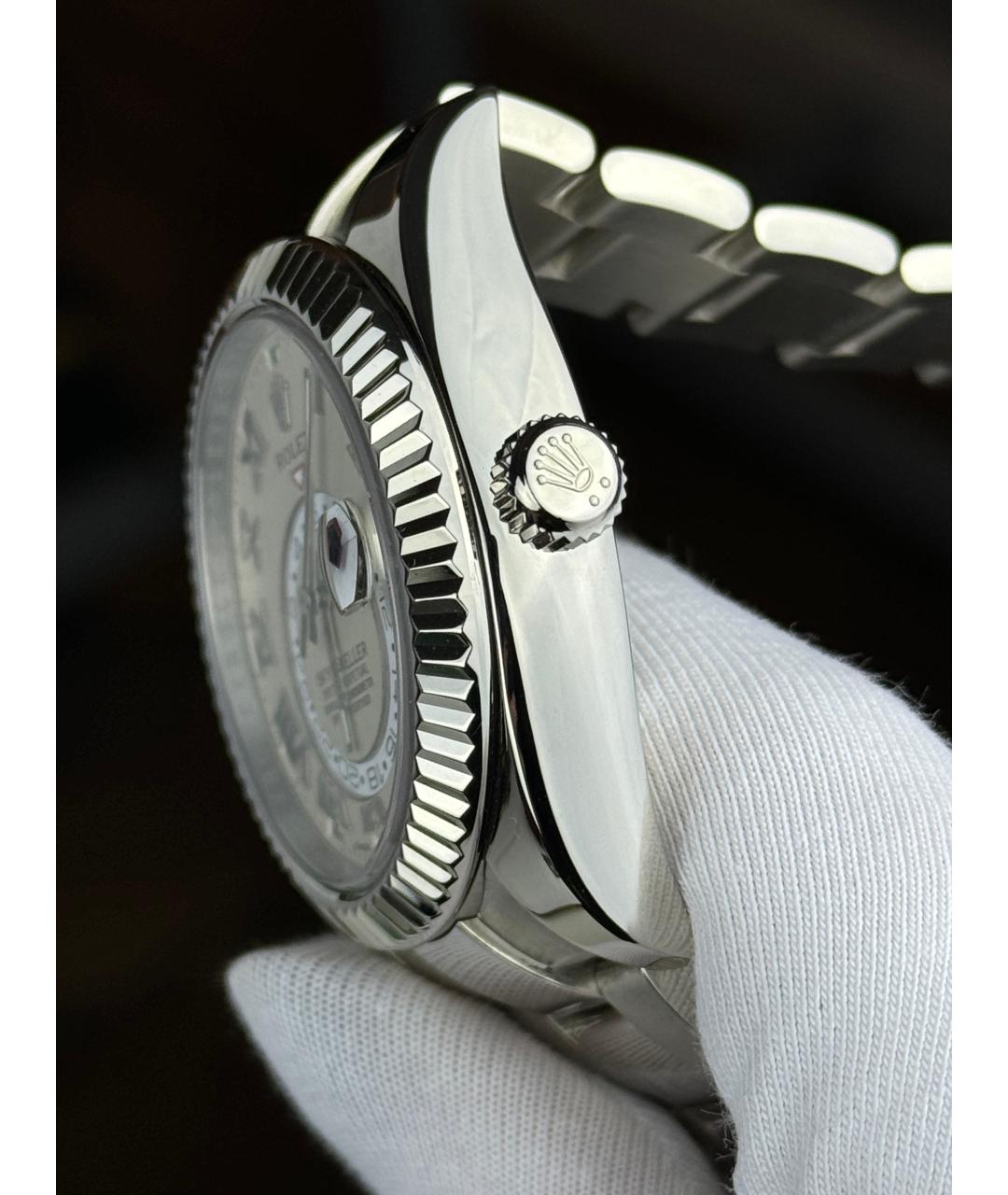 ROLEX Серебряные часы из белого золота, фото 5