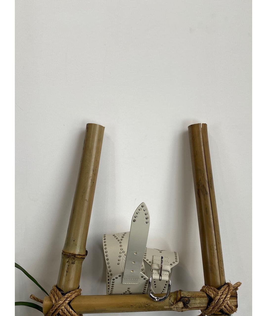 ISABEL MARANT Белый кожаный ремень, фото 9