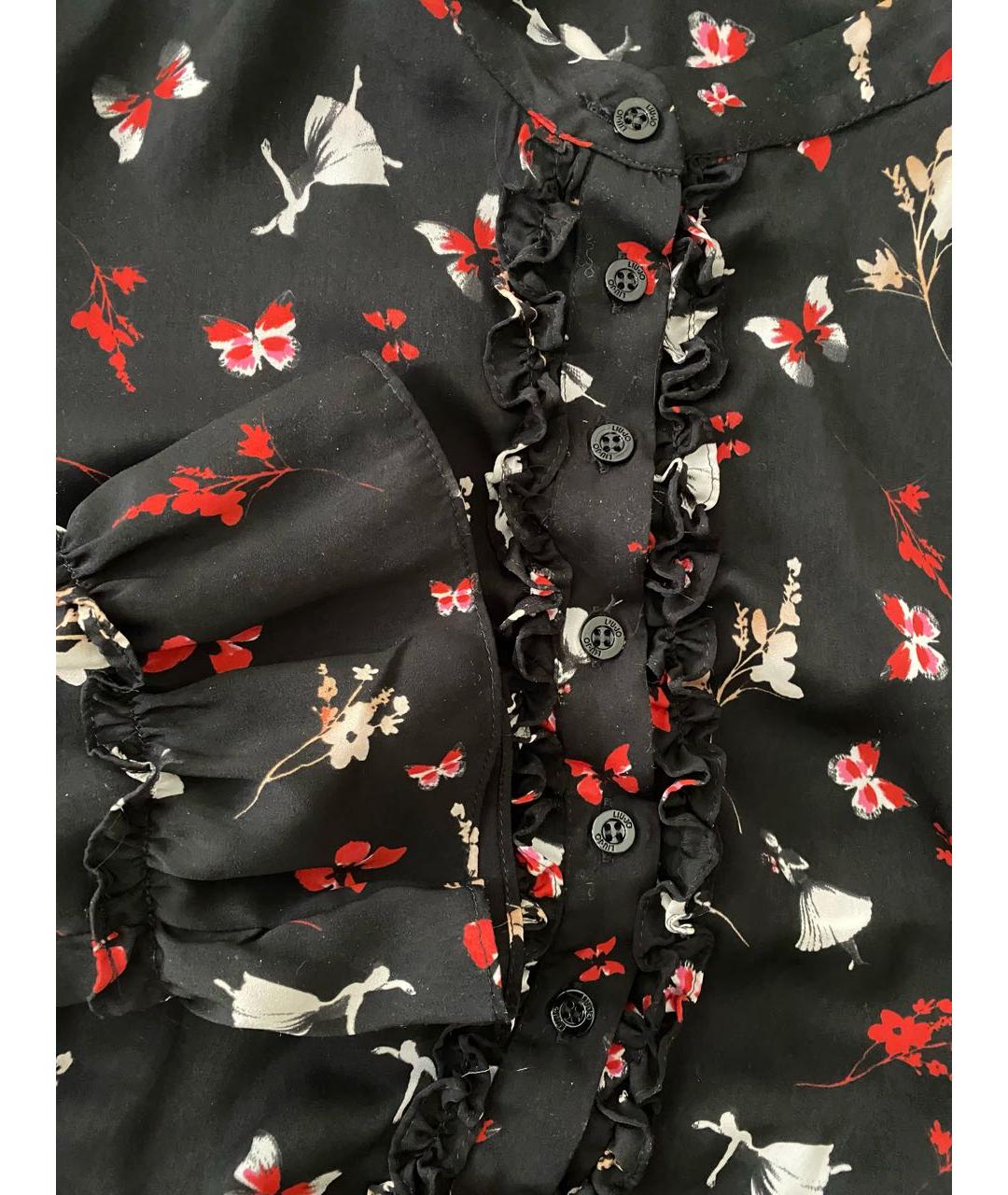 LIU JO Черное полиэстеровое коктейльное платье, фото 5