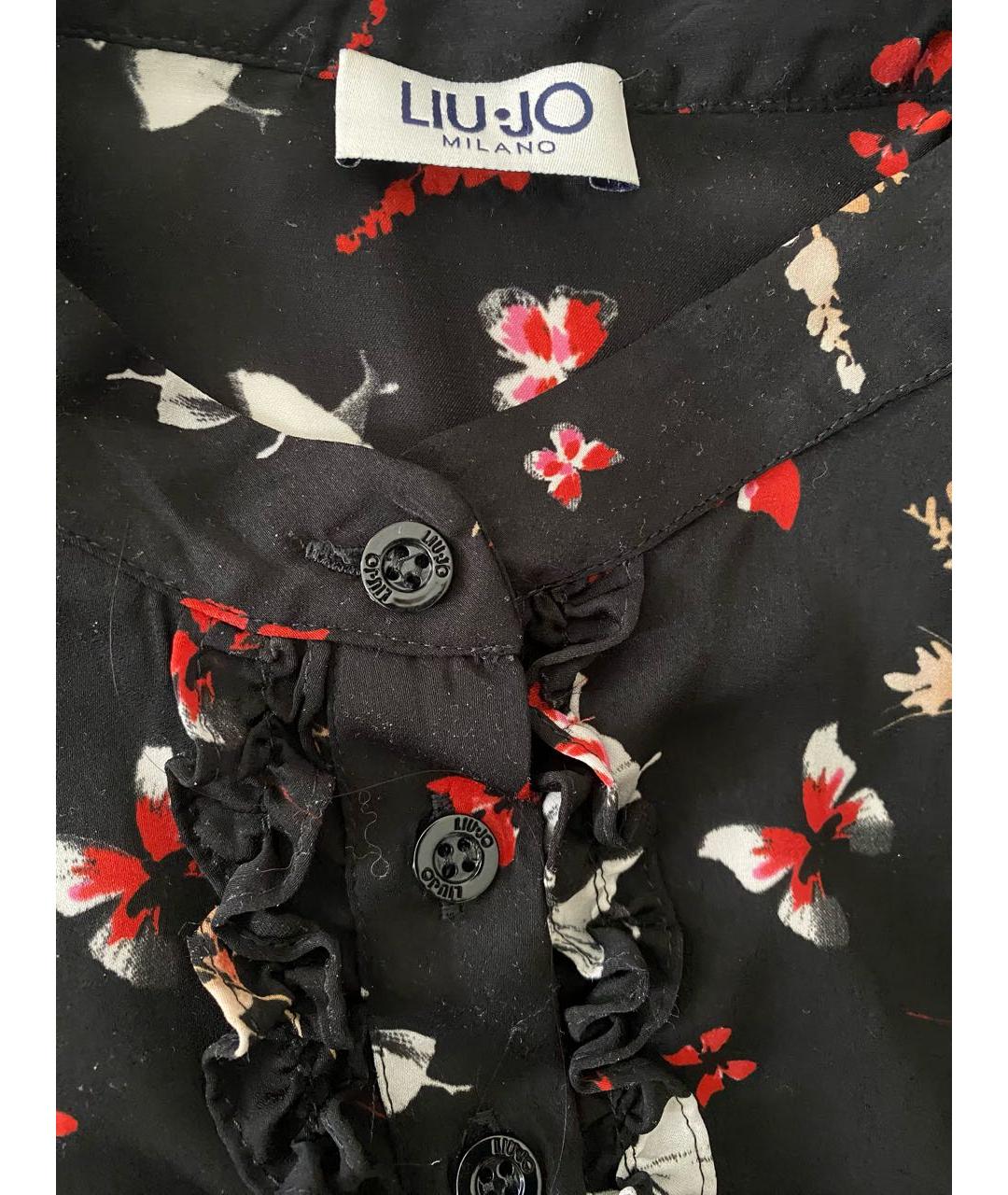 LIU JO Черное полиэстеровое коктейльное платье, фото 4