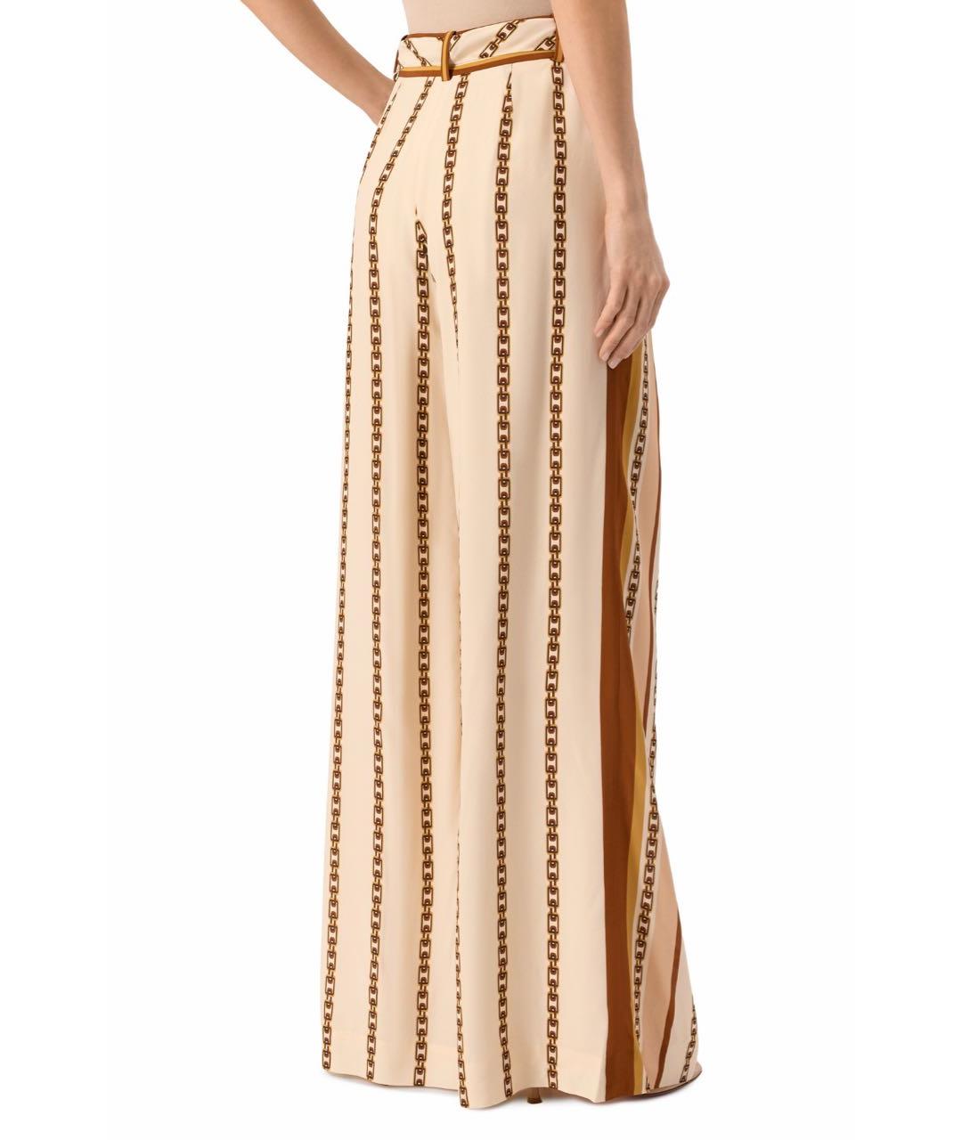 ZIMMERMANN Бежевые шелковые брюки широкие, фото 7