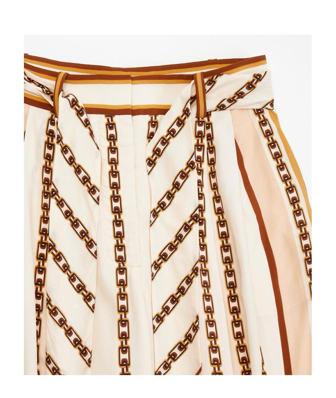 ZIMMERMANN Бежевые шелковые брюки широкие, фото 4