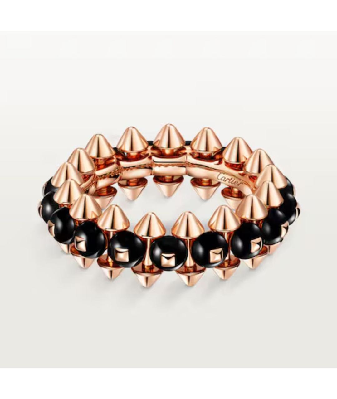 CARTIER Черное кольцо из розового золота, фото 4