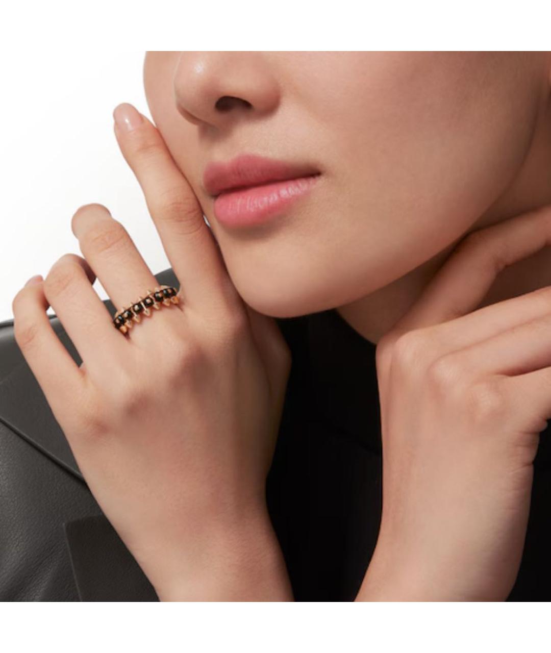CARTIER Черное кольцо из розового золота, фото 3
