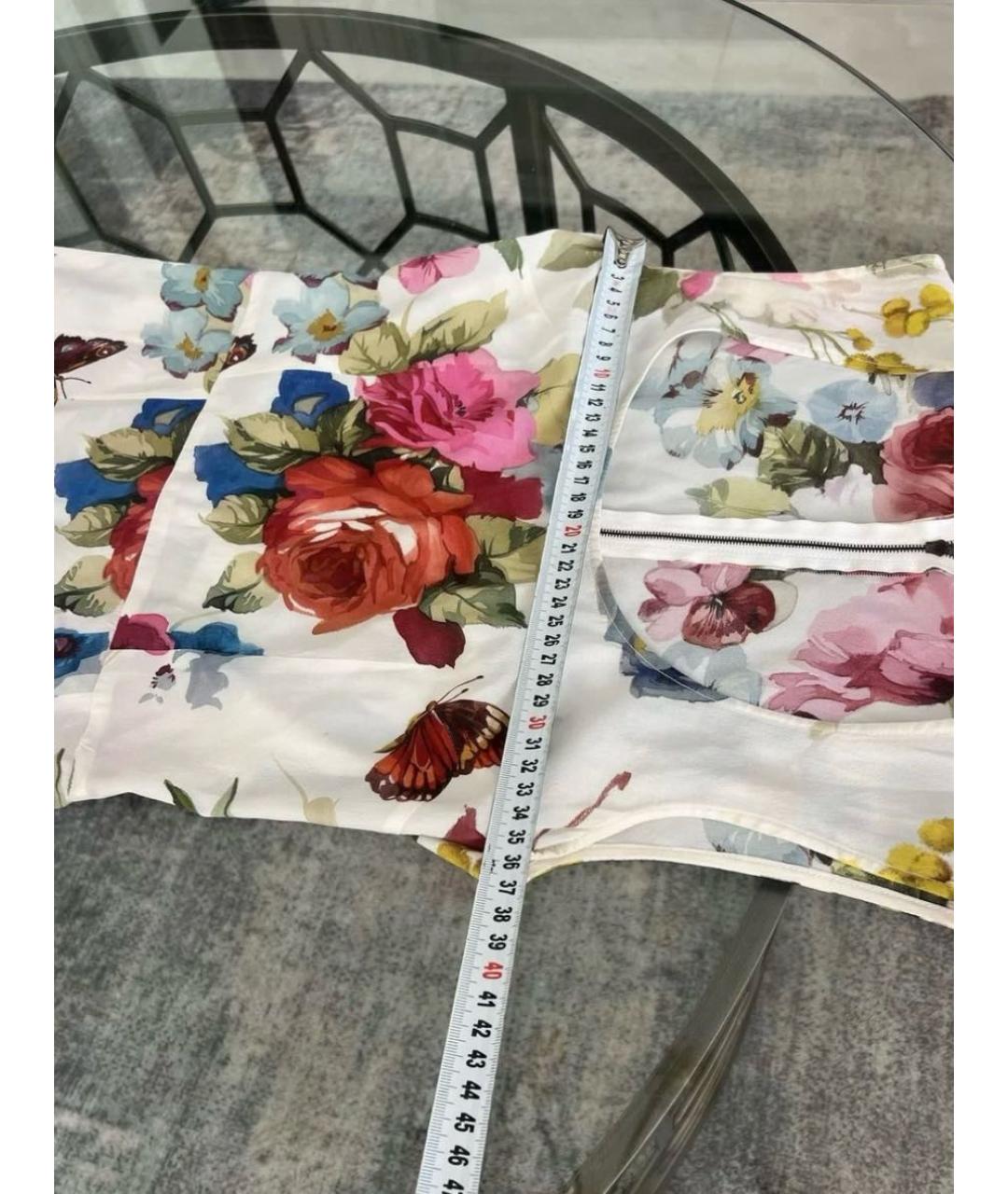 DOLCE&GABBANA Мульти шелковое повседневное платье, фото 2