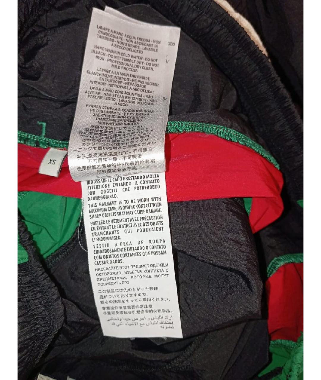 GUCCI Черные полиэстеровые спортивные брюки и шорты, фото 7