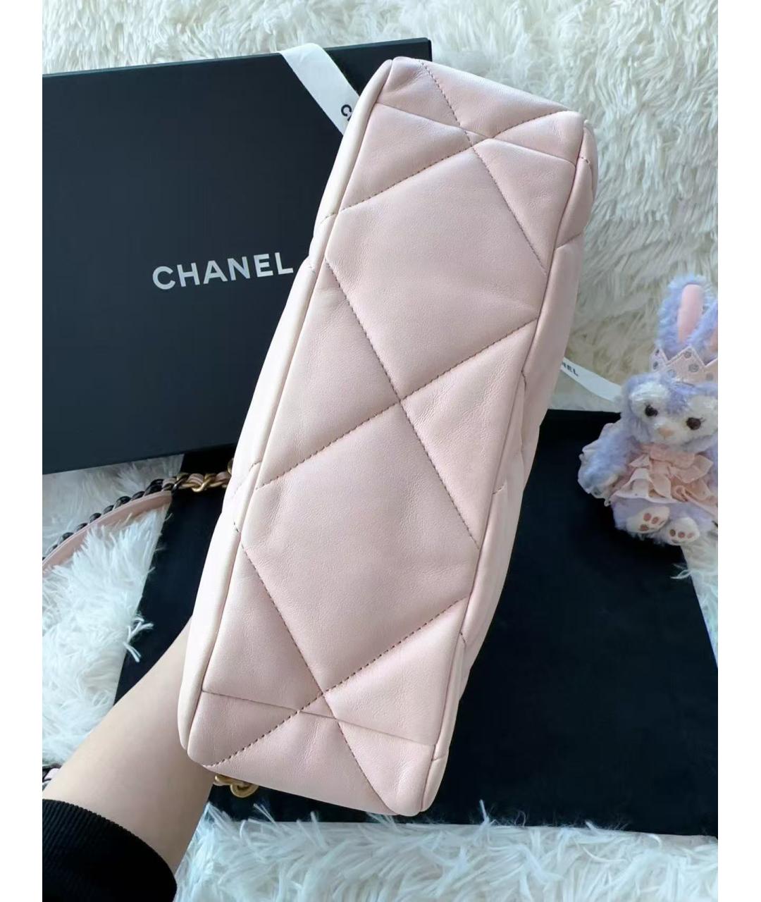CHANEL Розовая кожаная сумка через плечо, фото 5