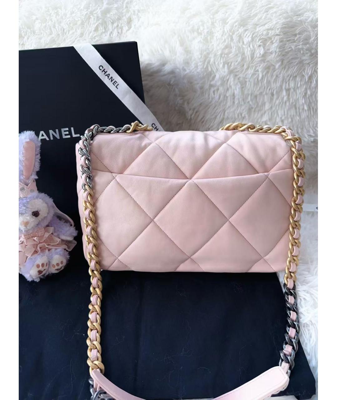 CHANEL Розовая кожаная сумка через плечо, фото 2