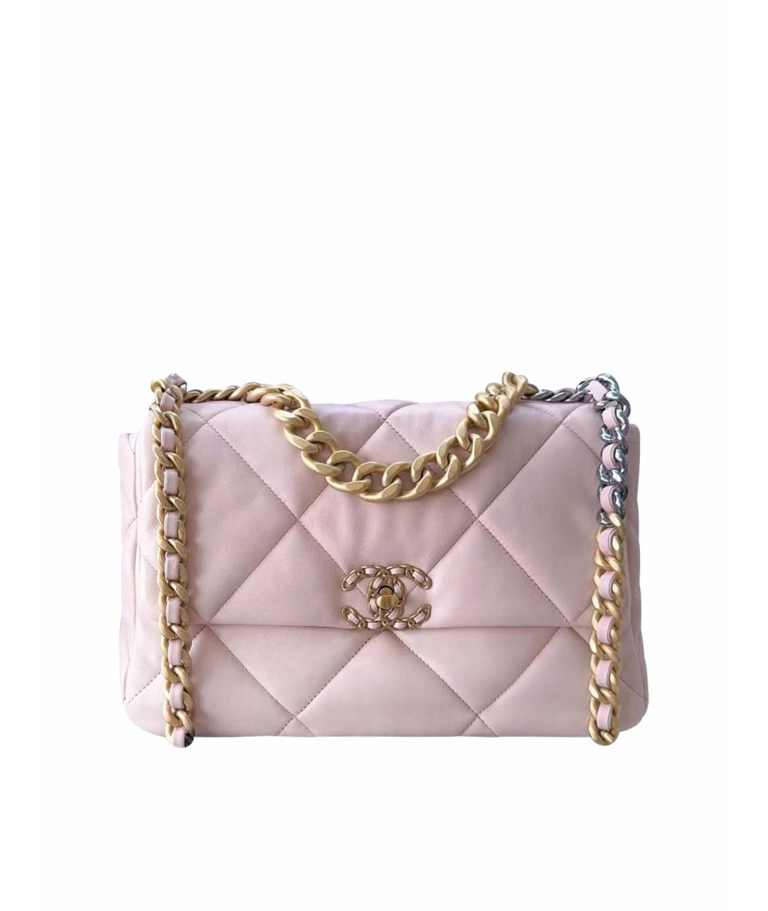 CHANEL Розовая кожаная сумка через плечо, фото 1