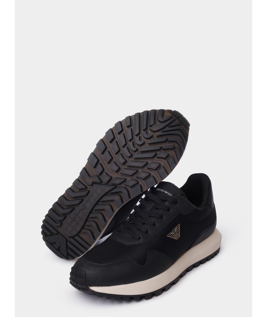 EMPORIO ARMANI Синие высокие кроссовки / кеды, фото 3