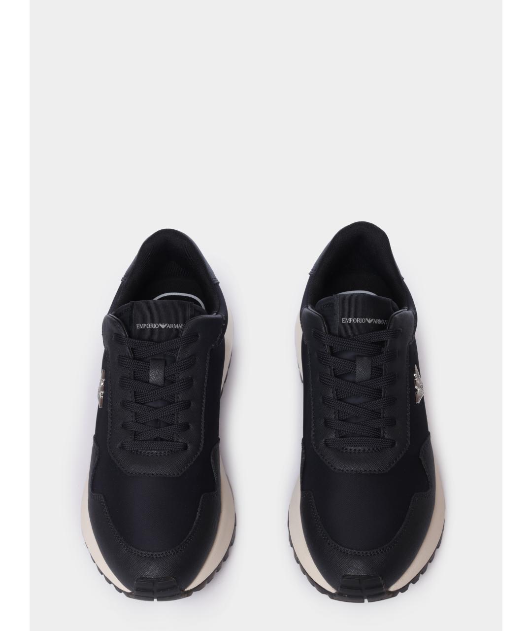 EMPORIO ARMANI Синие высокие кроссовки / кеды, фото 4