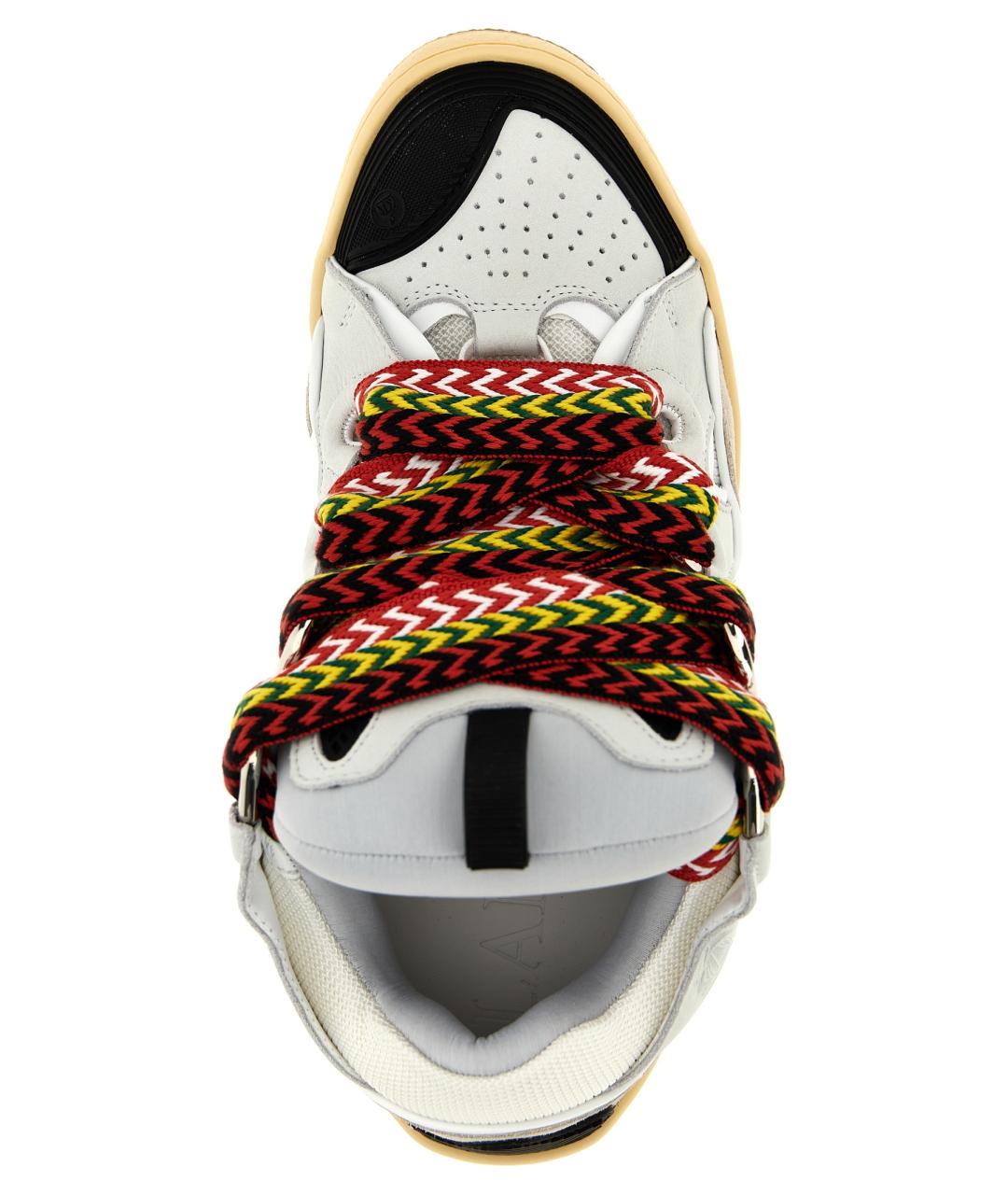 LANVIN Мульти кожаные низкие кроссовки / кеды, фото 4