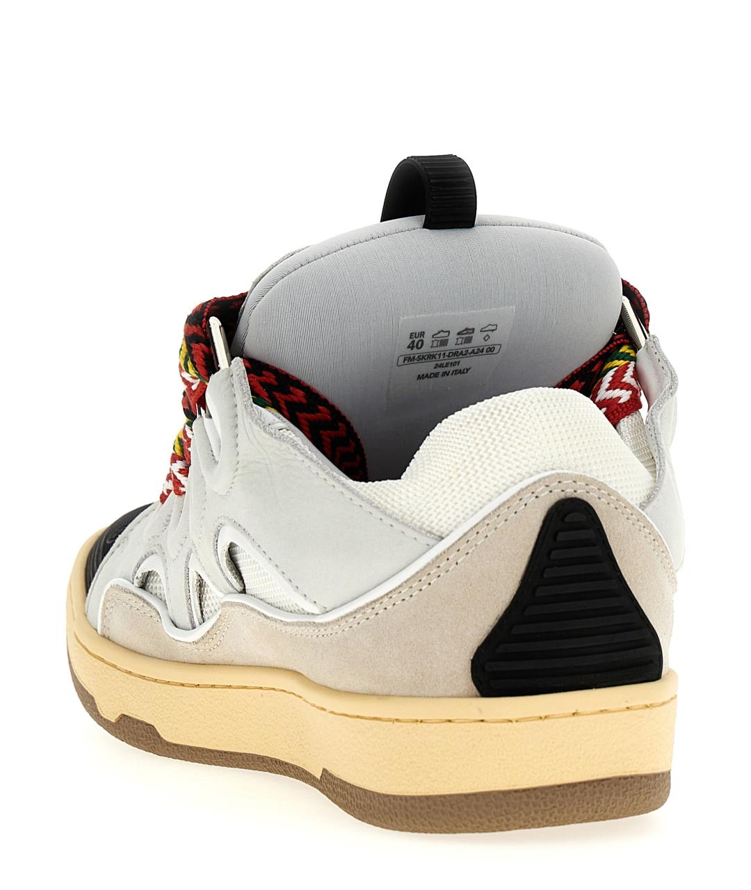 LANVIN Мульти кожаные низкие кроссовки / кеды, фото 3