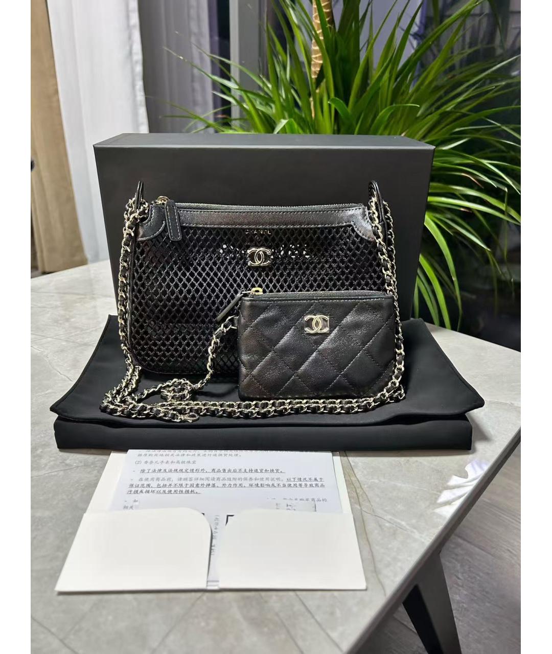 CHANEL Черная сумка через плечо, фото 7