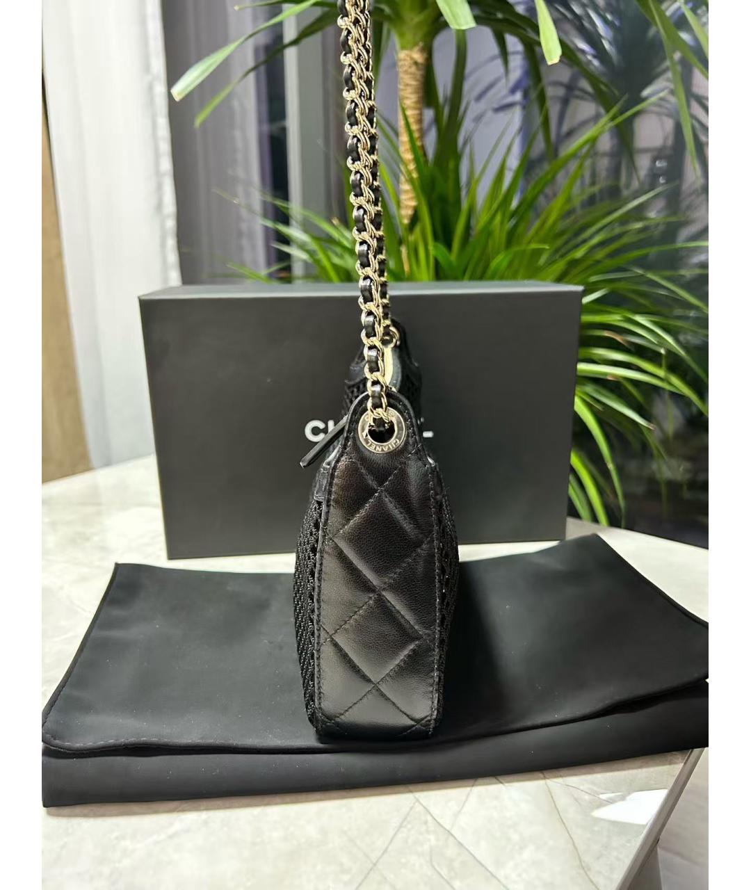 CHANEL Черная сумка через плечо, фото 4