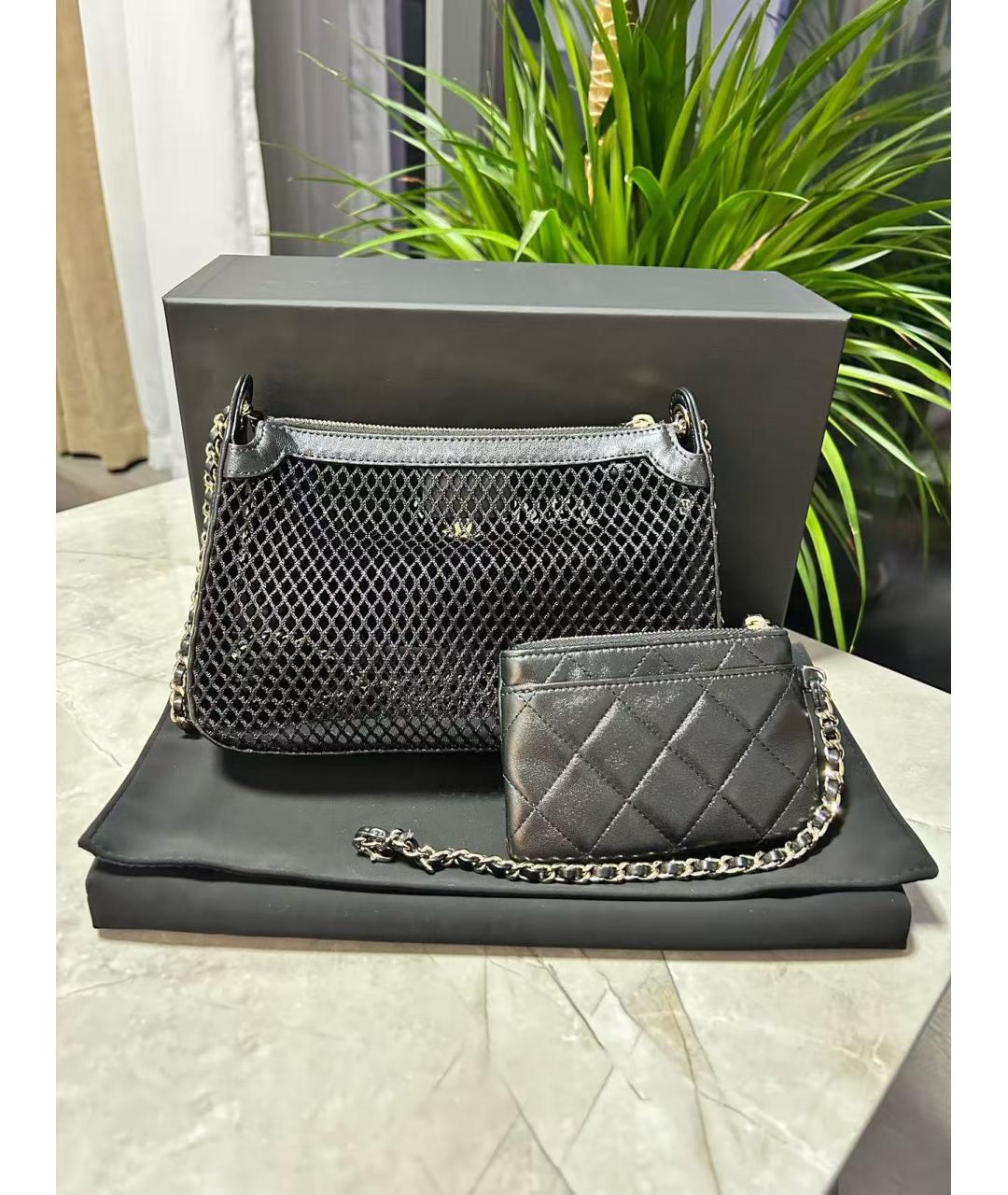 CHANEL Черная сумка через плечо, фото 3