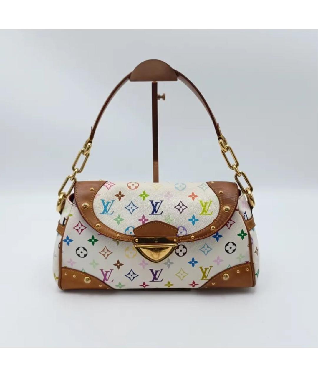 LOUIS VUITTON Белая сумка через плечо, фото 6