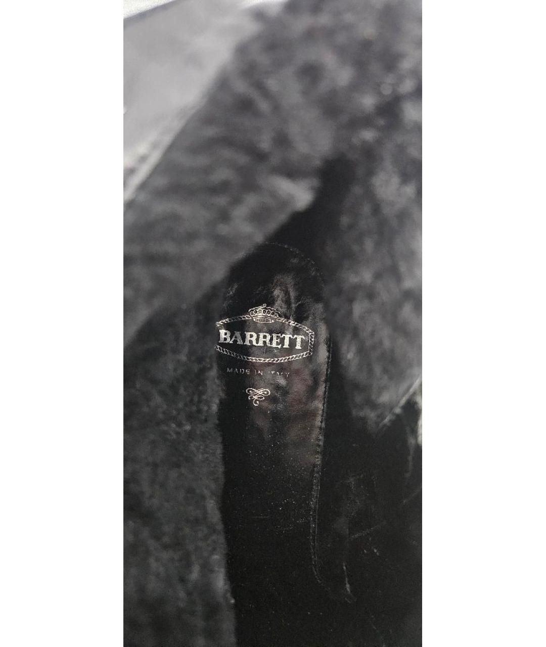 BARRETT Черные кожаные низкие ботинки, фото 3