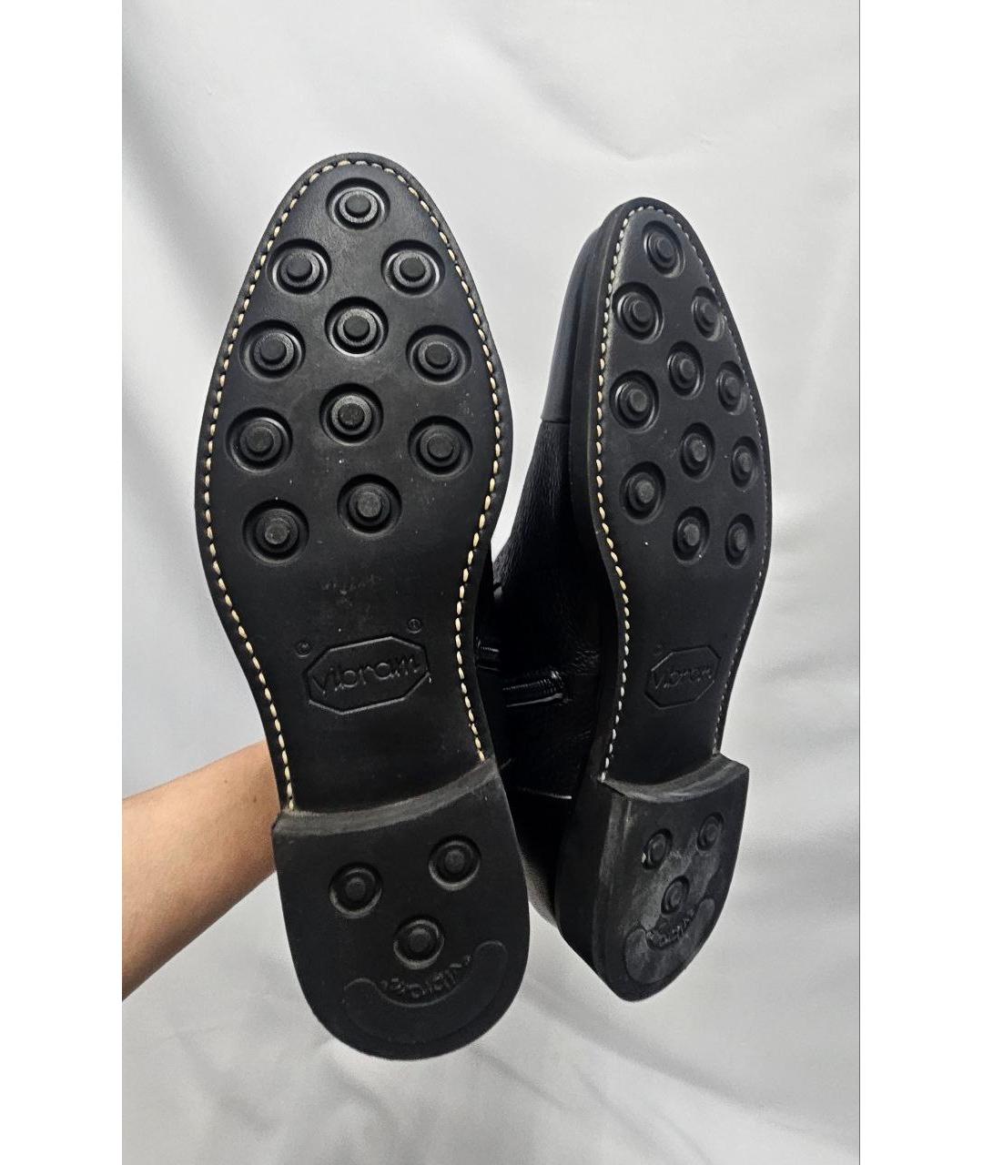 BARRETT Черные кожаные низкие ботинки, фото 5