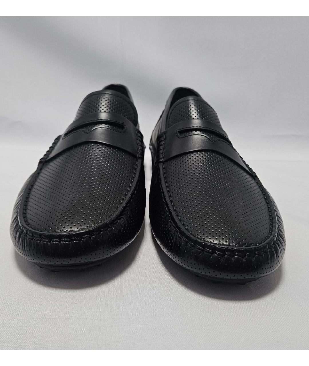 BALLY Черные кожаные мокасины, фото 2