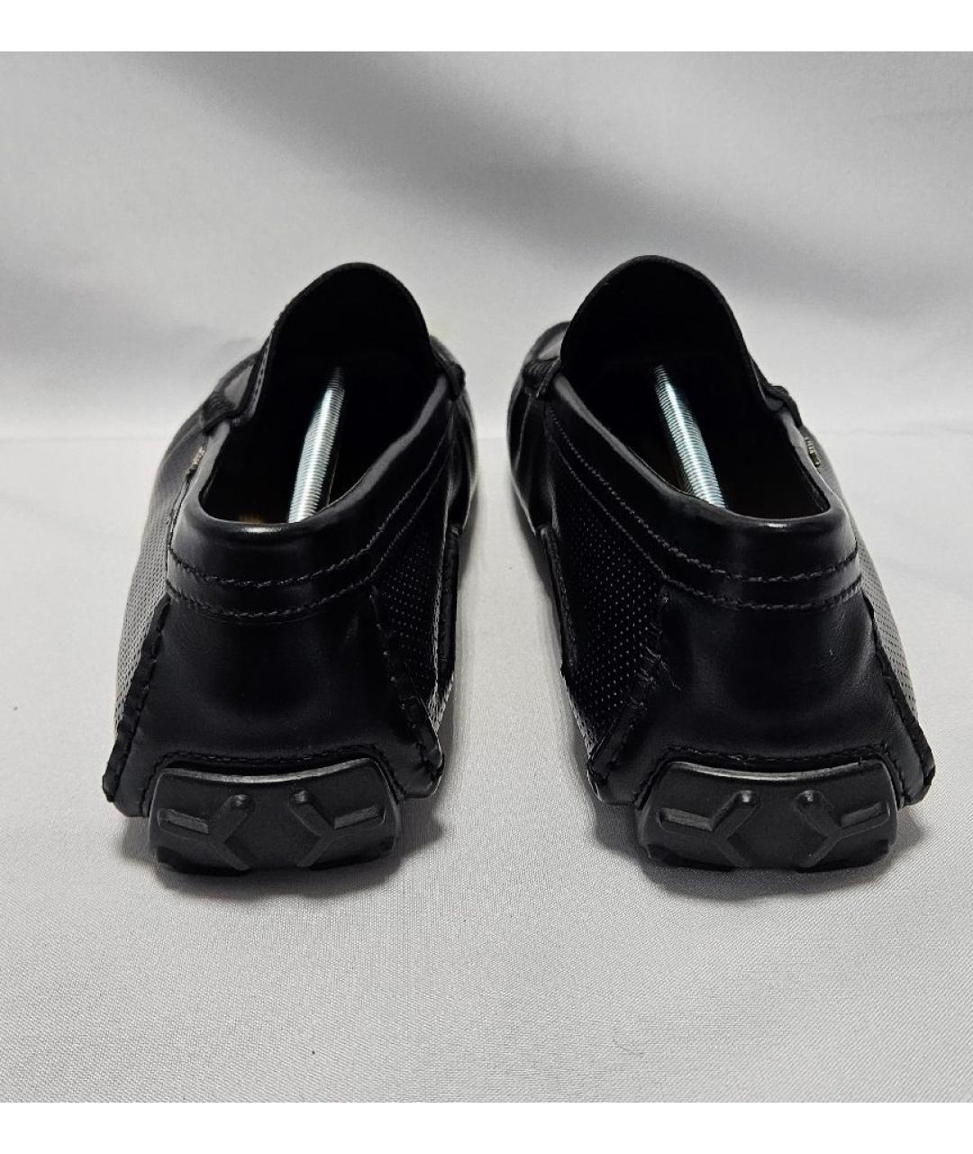BALLY Черные кожаные мокасины, фото 4