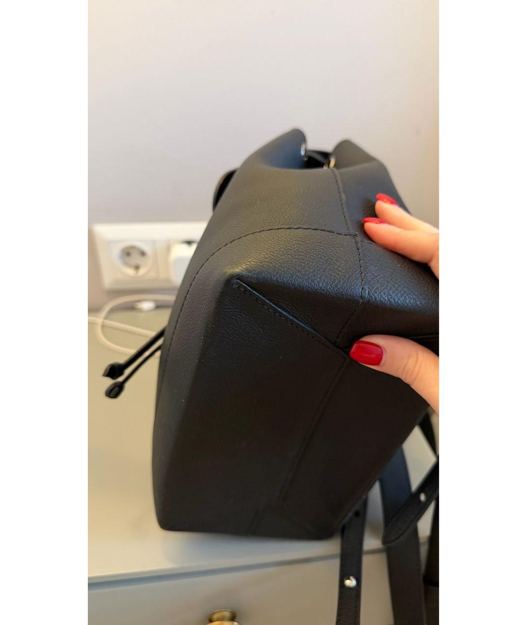 LOUIS VUITTON Черный кожаный рюкзак, фото 6