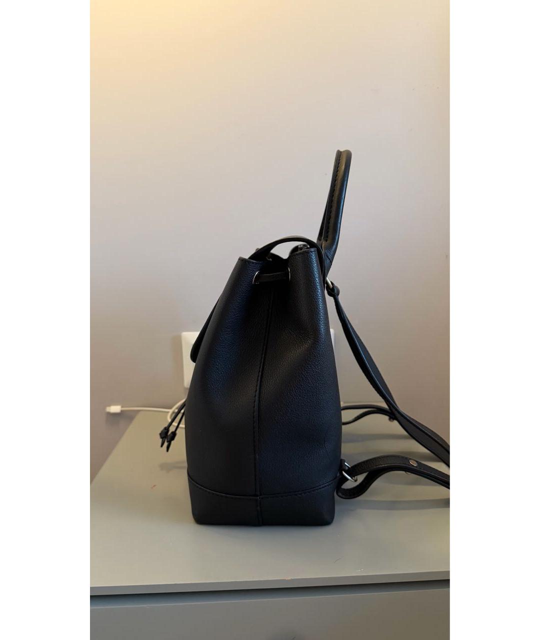 LOUIS VUITTON Черный кожаный рюкзак, фото 3