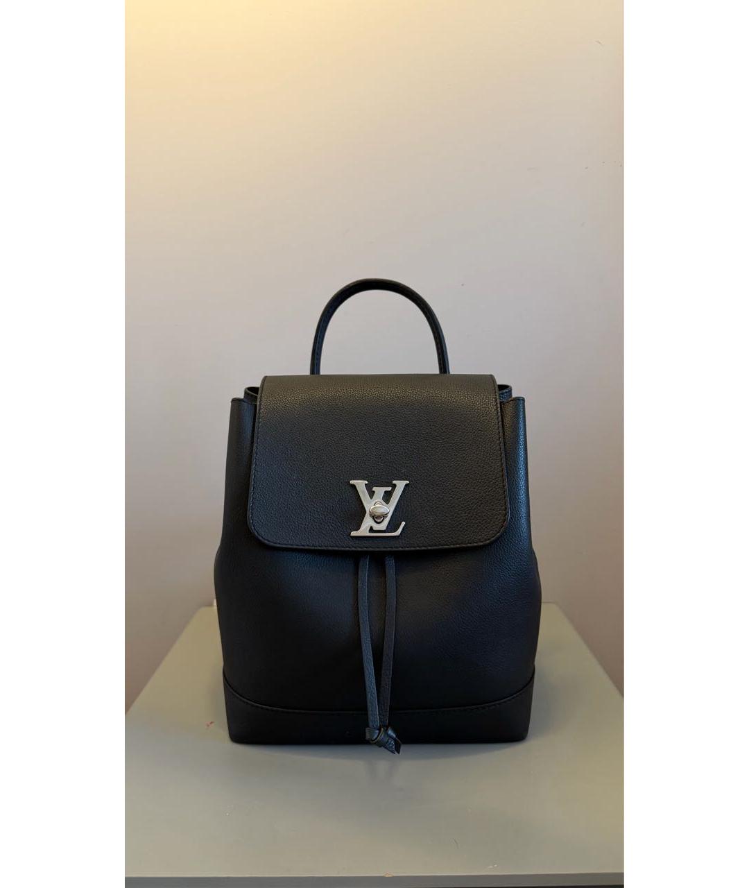 LOUIS VUITTON Черный кожаный рюкзак, фото 8